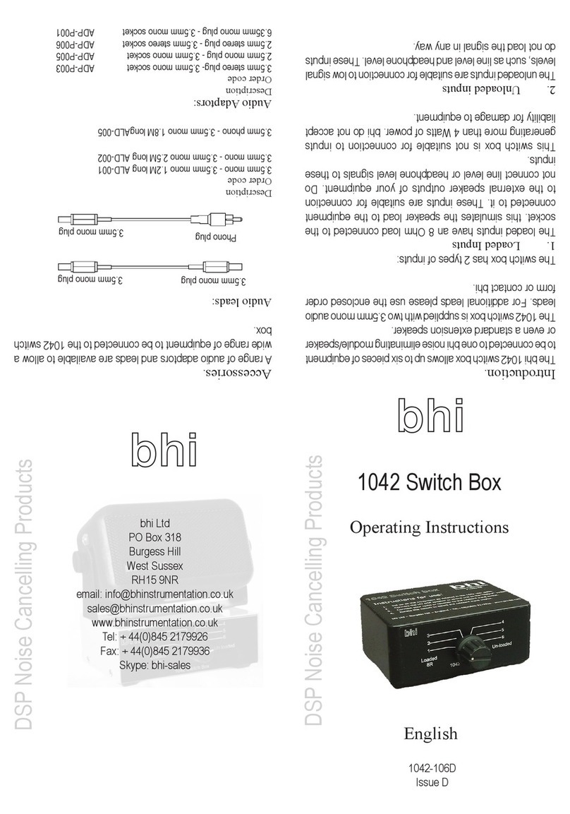 BHI 1042 operating instructions