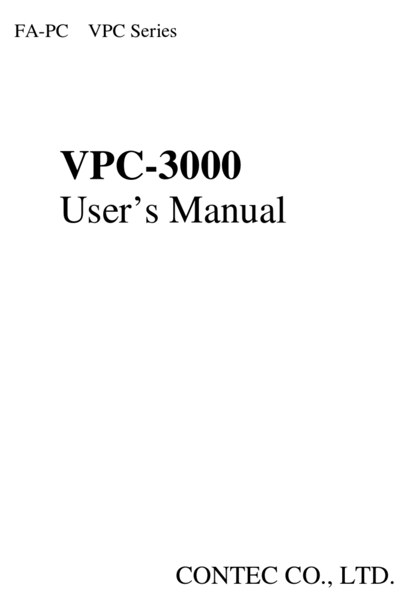 Contec VPC-3000 User manual
