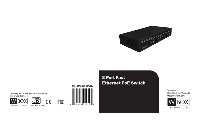 W Box Technologies 0E-8P65W4POE manual