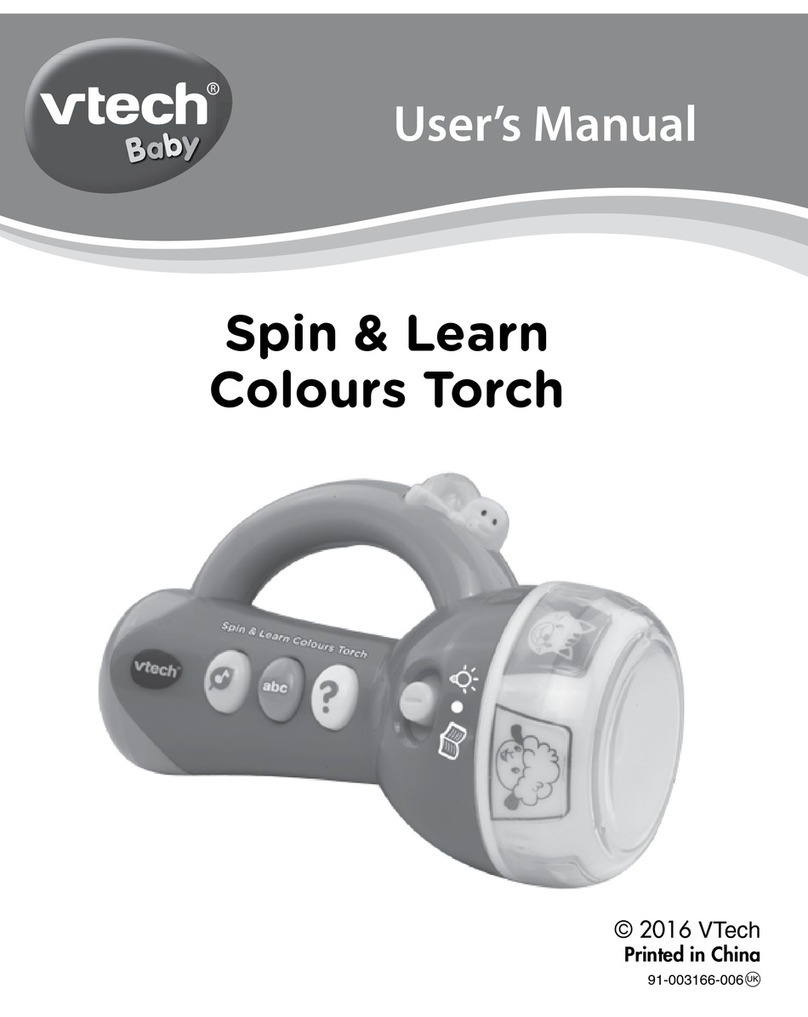 V-tech Spin & Learn Colours Torch User manual