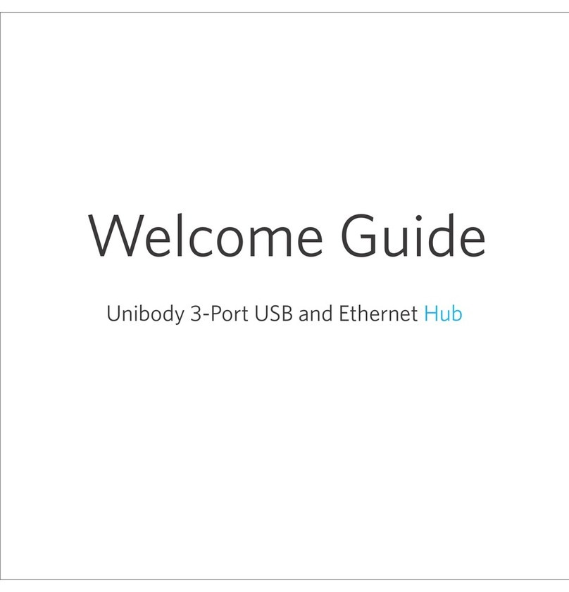 Anker Unibody 3-Port USB and Ethernet Hub Operating and safety instructions Anker Unibody 3-Port USB and Ethernet Hub Operating and safety instructions