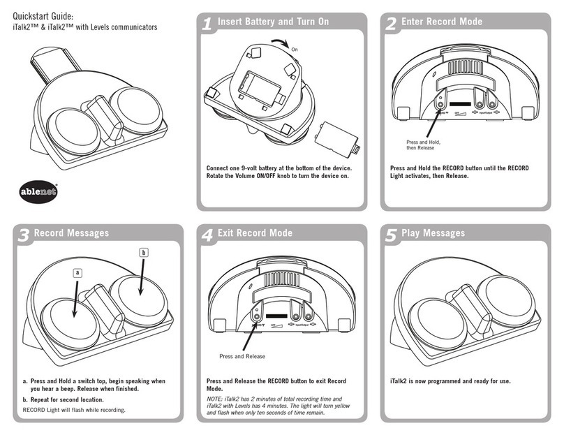 AbleNet iTalk2 User manual