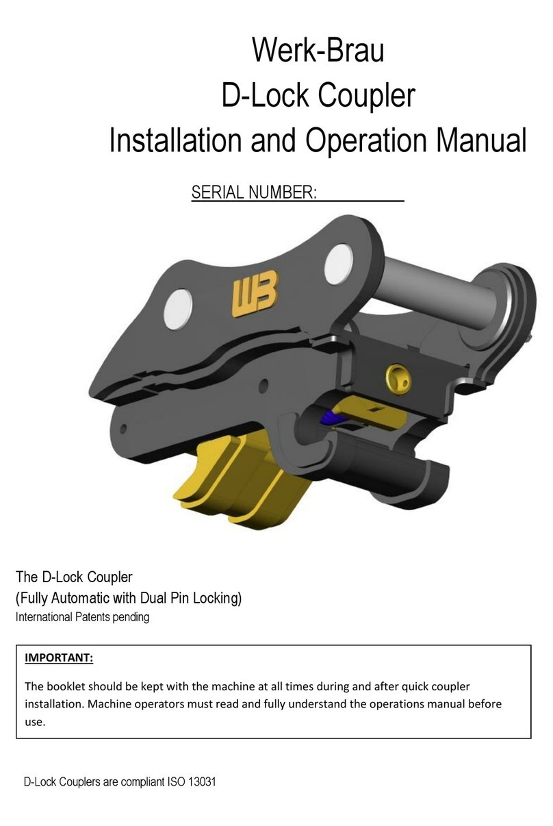 Werk-Brau D-Lock Coupler Installation and operation manual