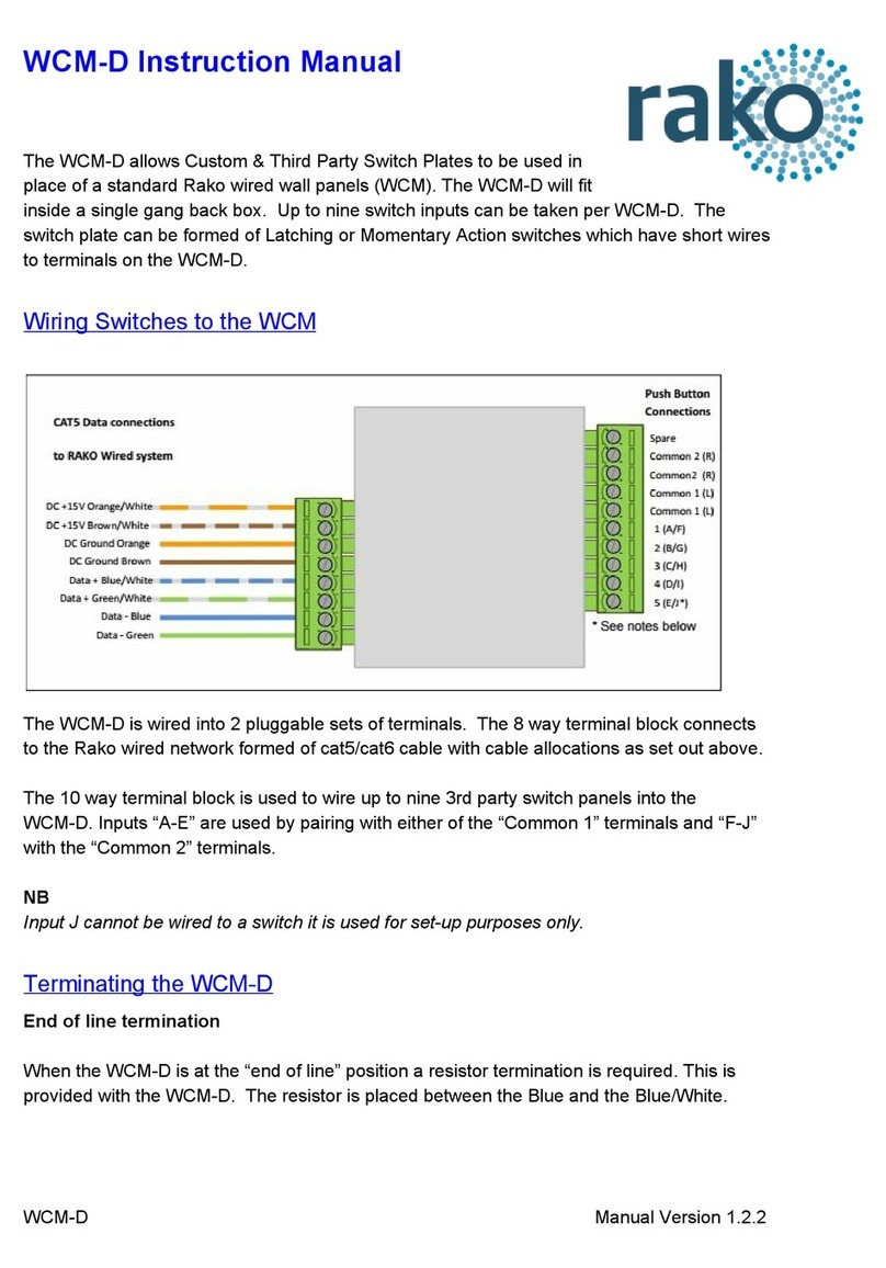 rako WCM-D User manual