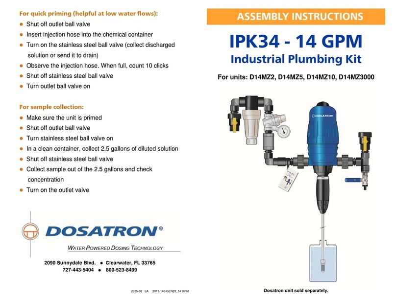 dosatron IPK34-14 GPM Assembly instructions