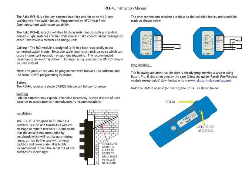 rako RCI-4L instruction manual