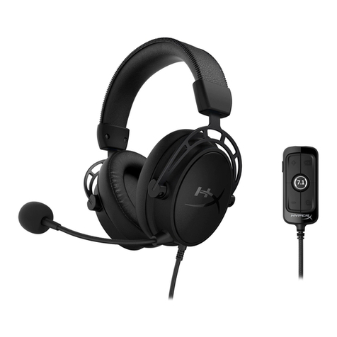HyperX Cloud Alpha Operating and maintenance instructions