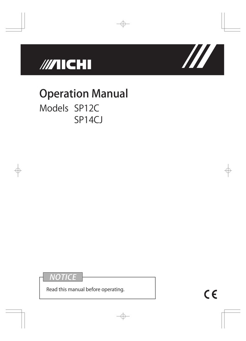 Aichi SP12C Operation manuals