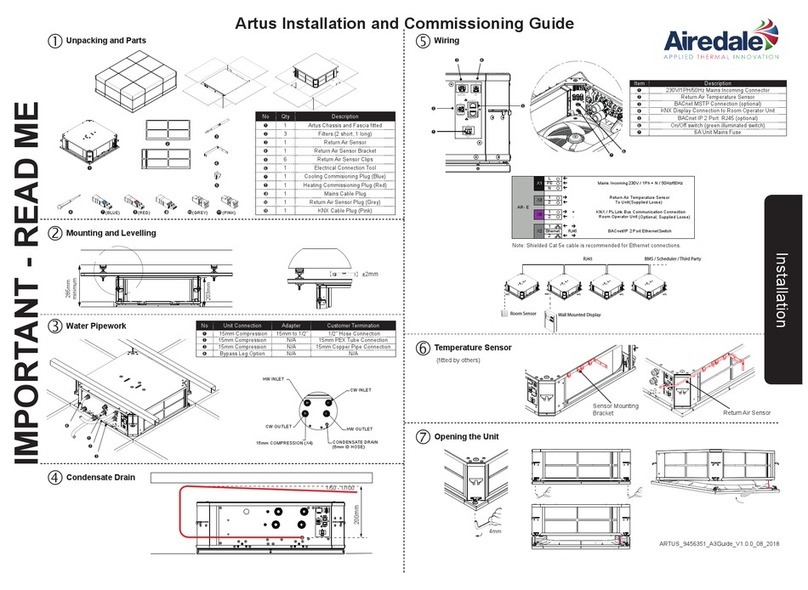 AIREDALE Artus Installation and commissioning guide