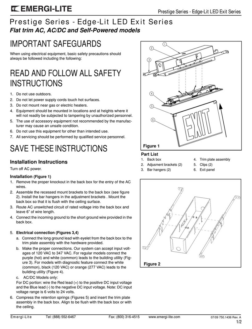 Emergi-Lite Prestige Series manual