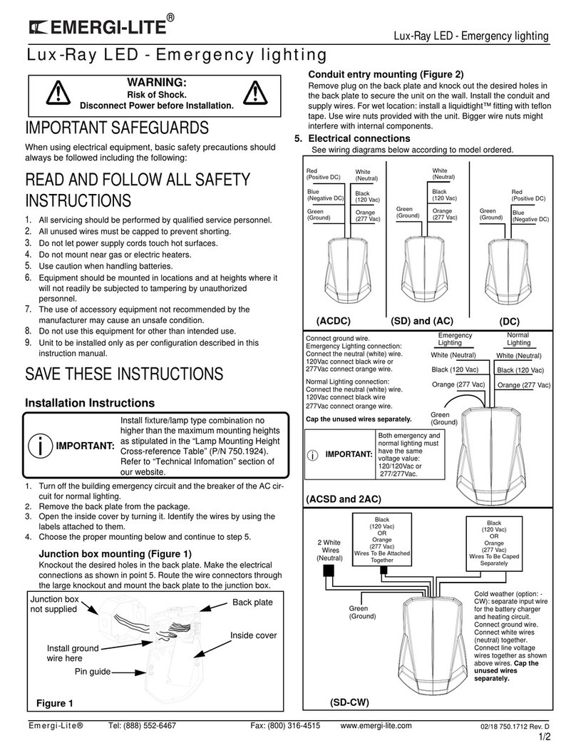 Emergi-Lite Lux-Ray LED manual