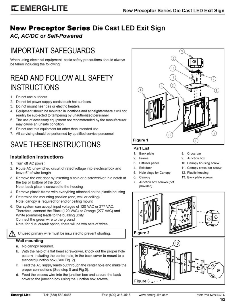 Emergi-Lite Preceptor Series manual