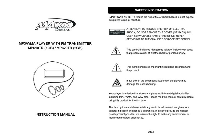 Maxx Digital MP610TR instruction manual