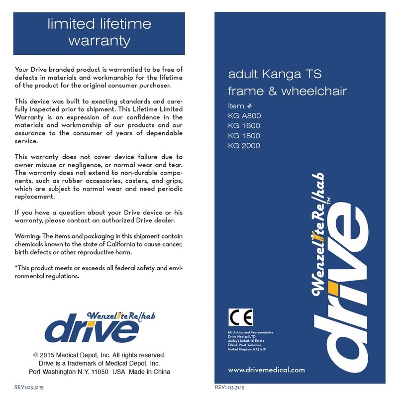Drive KG A800 User manual