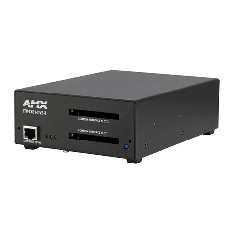 AMX DTV-TX01-DVB-T User manual
