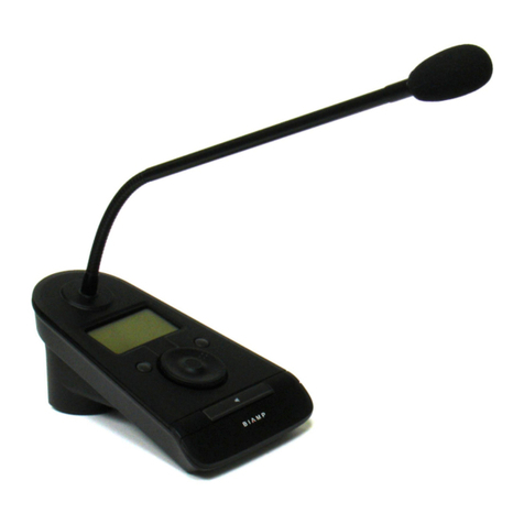 Biamp Networked Paging Station-1 User manual
