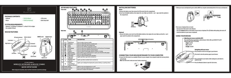 Platinum PT-PNC7506BK-C Quick setup guide