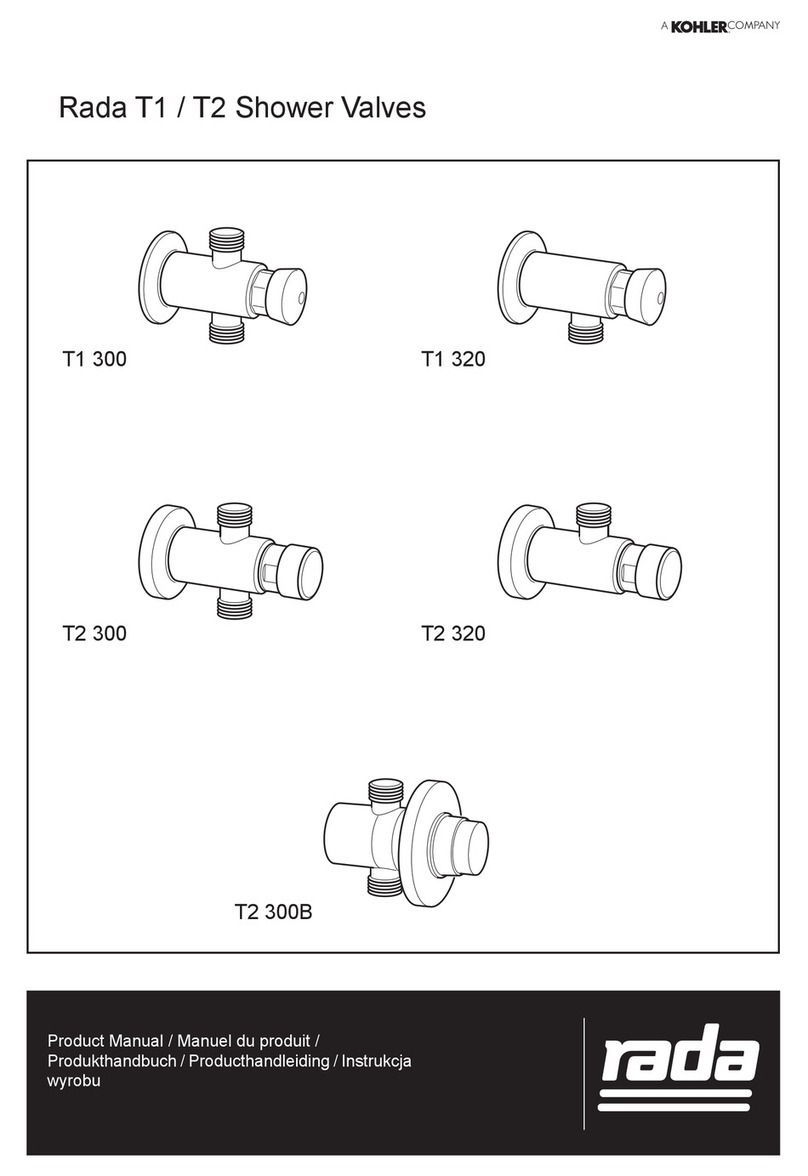 Kohler Rada T1 User manual Kohler Rada T1 User manual