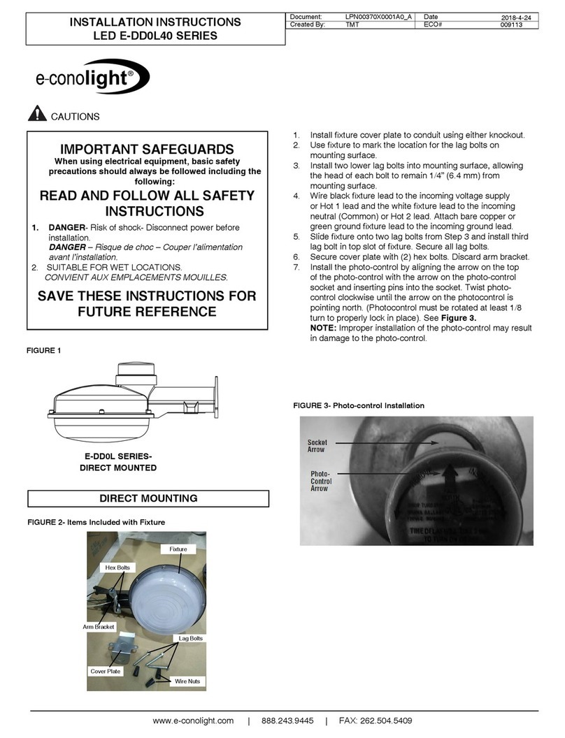 e-conolight E-DD0L40 SERIES User manual