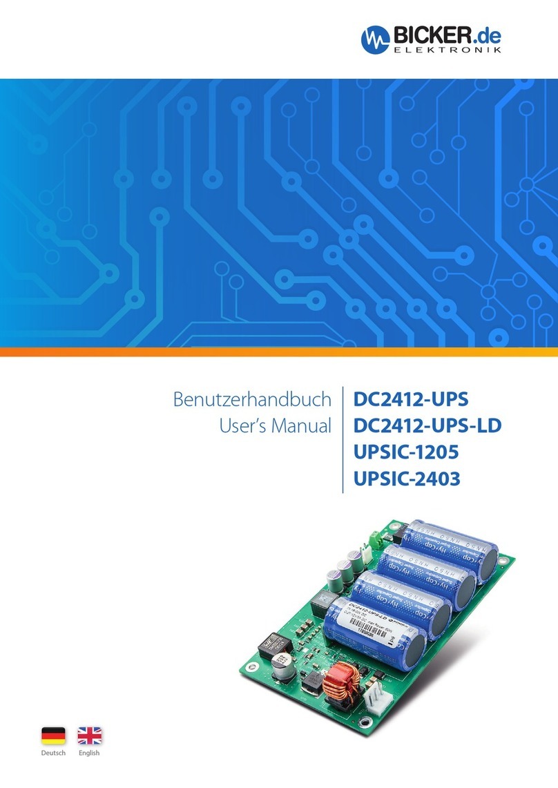 Bicker Elektronik DC2412-UPS user manual Bicker Elektronik DC2412-UPS user manual