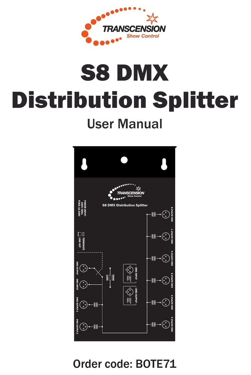 PRO Light S8 DMX Distribution Splitter user manual