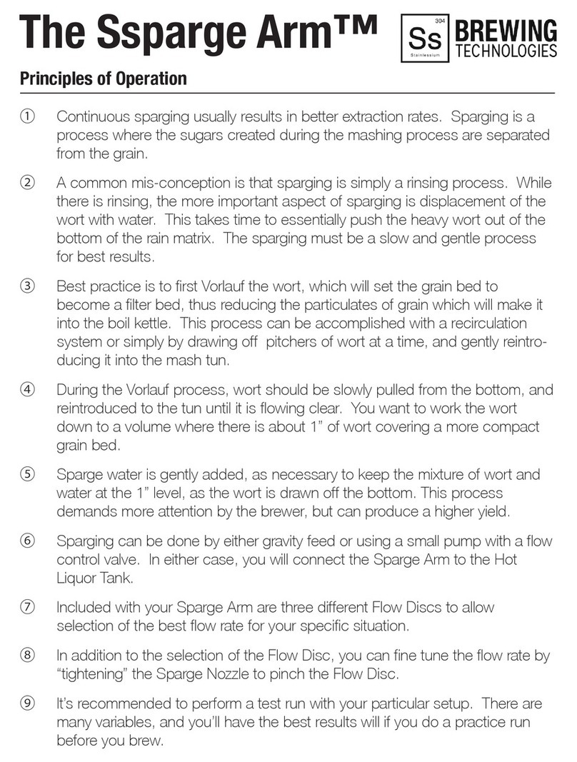 Ss Brewtech Ssparge Arm user manual