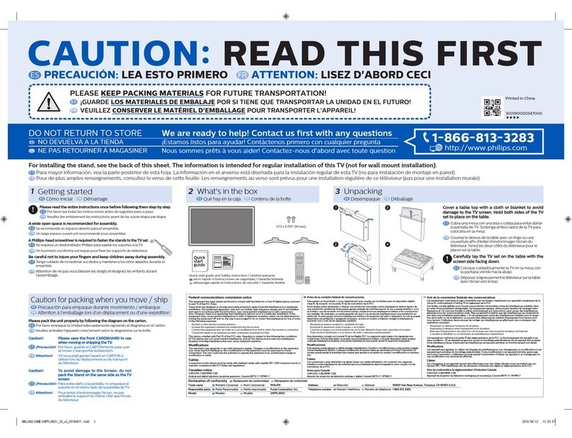 Philips 24PFL3603 User manual