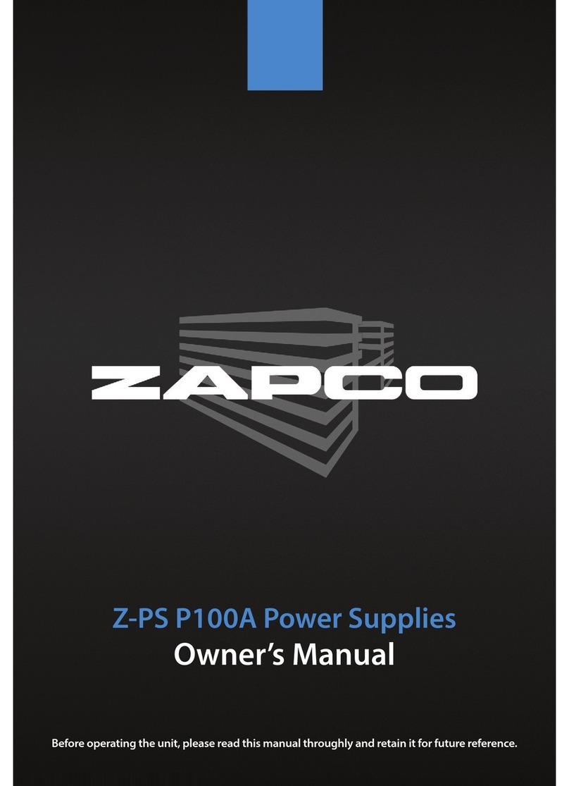 zapco Z-PS110B P100A owner's manual