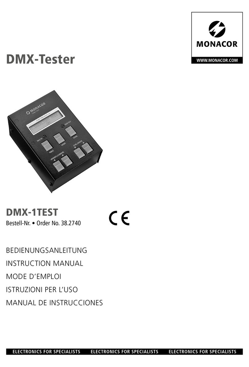 Monacor DMX-1TEST instruction manual