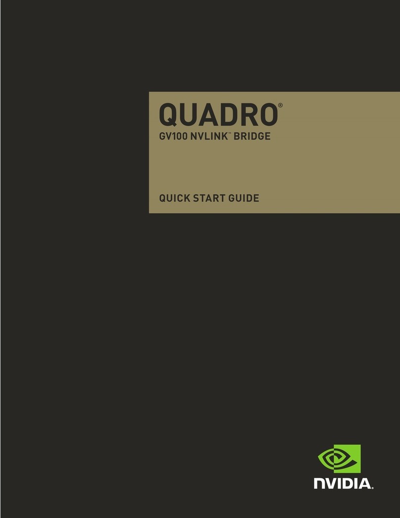 Nvidia Quadro GV100 NVLink Bridge User manual