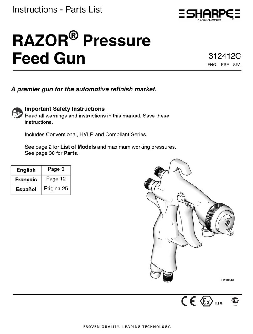 Sharpe RAZOR 24A525 Series Instructions-parts list