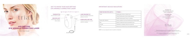 Tria AGE-DEFYING EYE WRINKLE CORRECTING LASER quick start guide