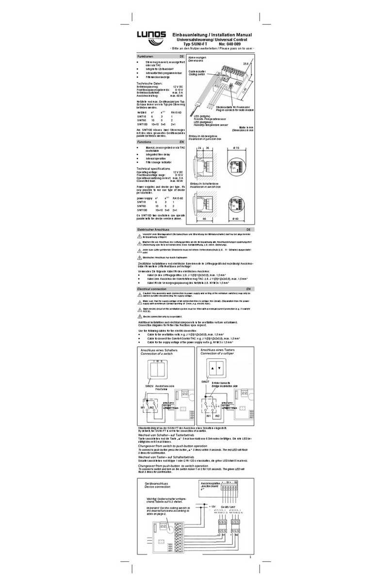 Lunos 5/UNI-FT User manual