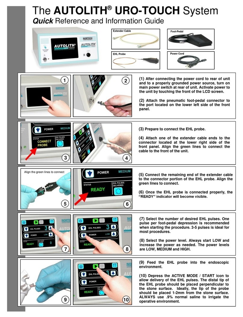 Nortech AUTOLITH URO-TOUCH Quick Reference and Information Guide