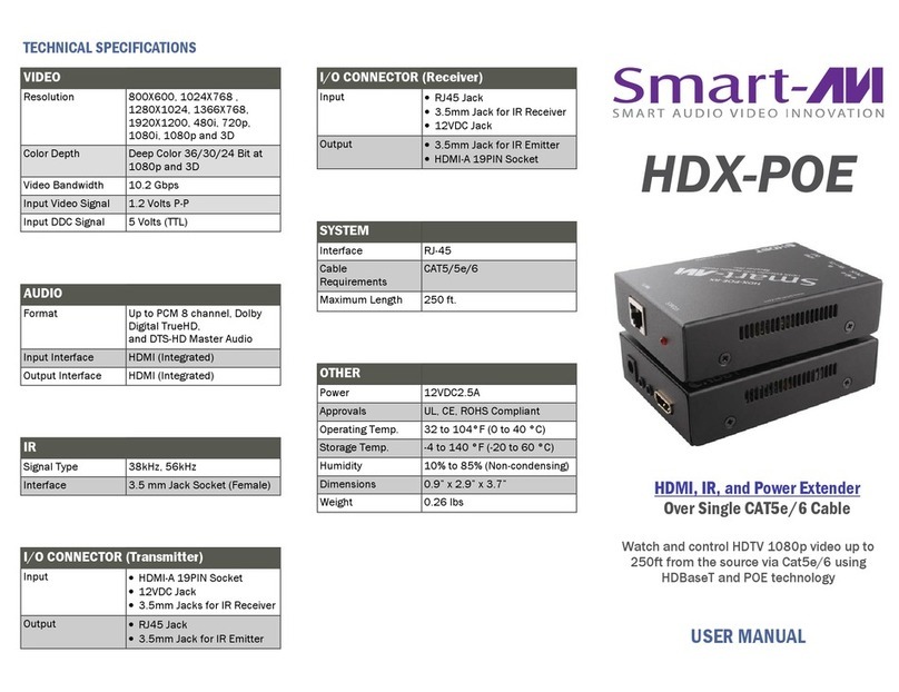 SMART-AVI HDX-POE User manual SMART-AVI HDX-POE User manual