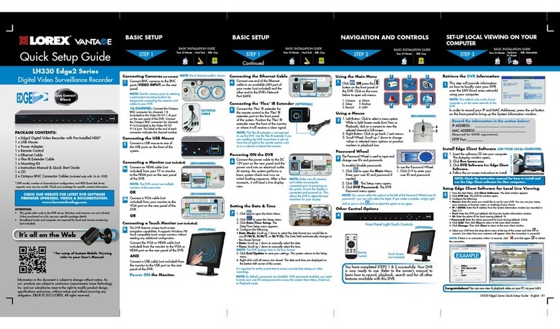 Lorex LH330 Edge2 Series User manual Lorex LH330 Edge2 Series User manual