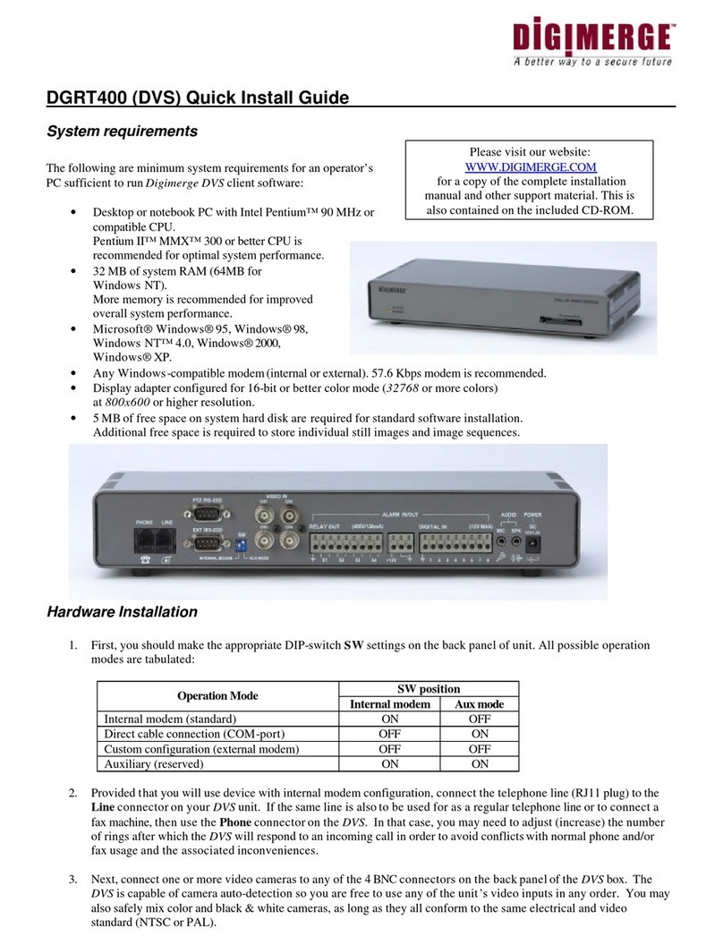 Digimerge DGRT400 User manual