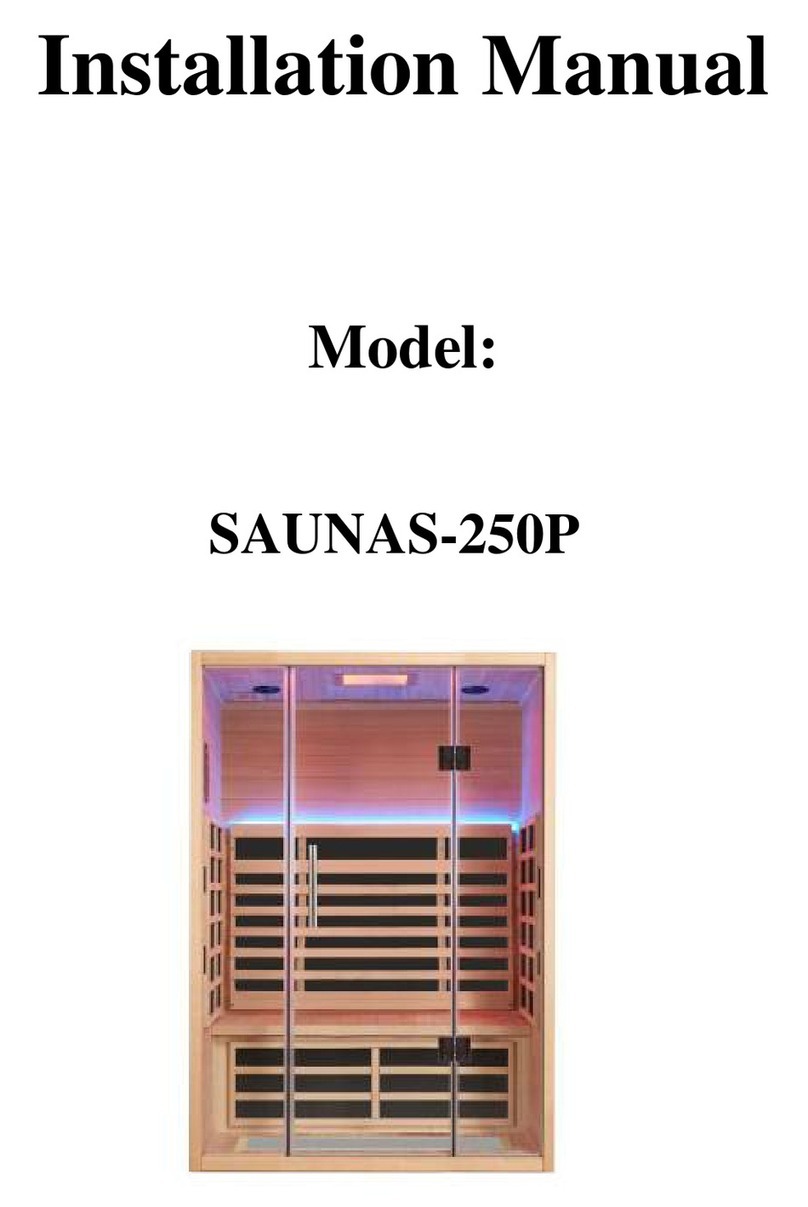 Alpinespas SAUNAS-250P installation manual