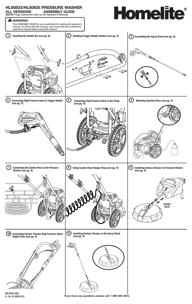 Homelite HL80833 User manual