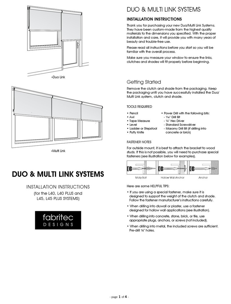 Fabritec designs L45 PLUS User manual Fabritec designs L45 PLUS User manual
