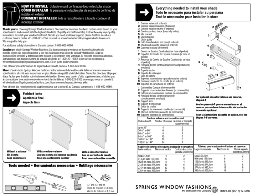 Bali Roller solar shade How to install