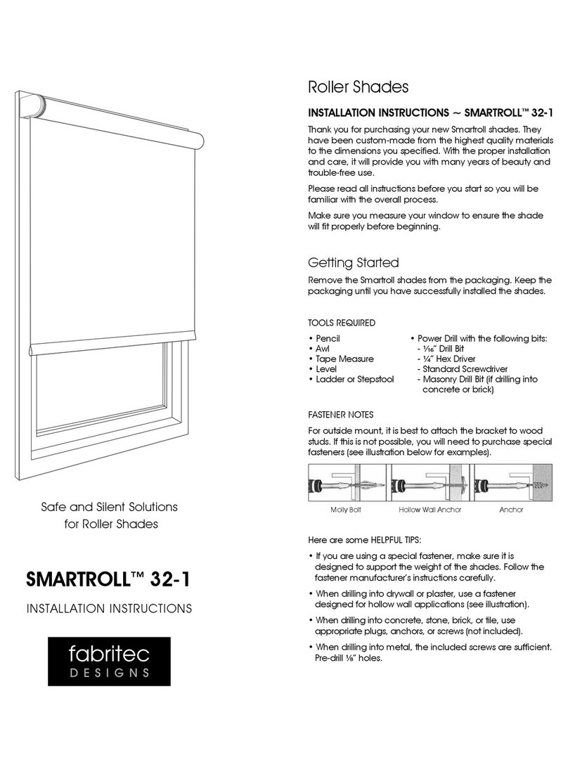 Fabritec designs Smartroll  32-1 installation instructions