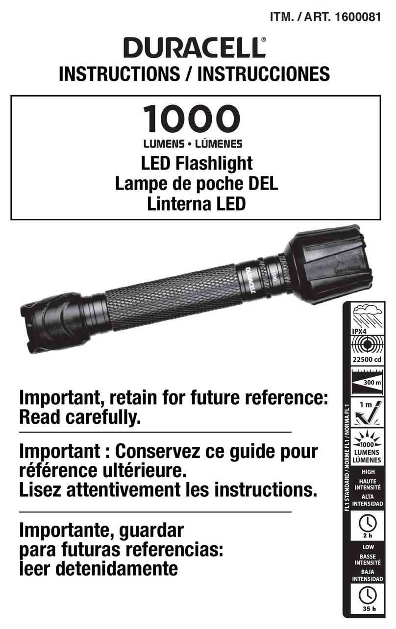 Duracell 1600081 User manual
