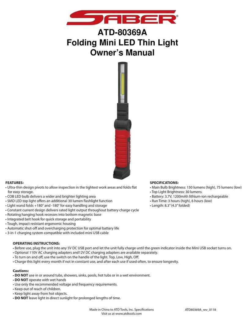 Saber Compact ATD-80369A owner's manual