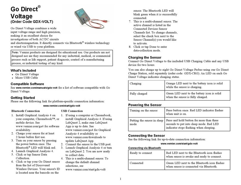 Vernier Go Direct Voltage User manual
