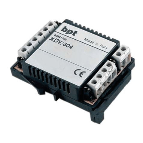Bpt XDV/304 installation instructions