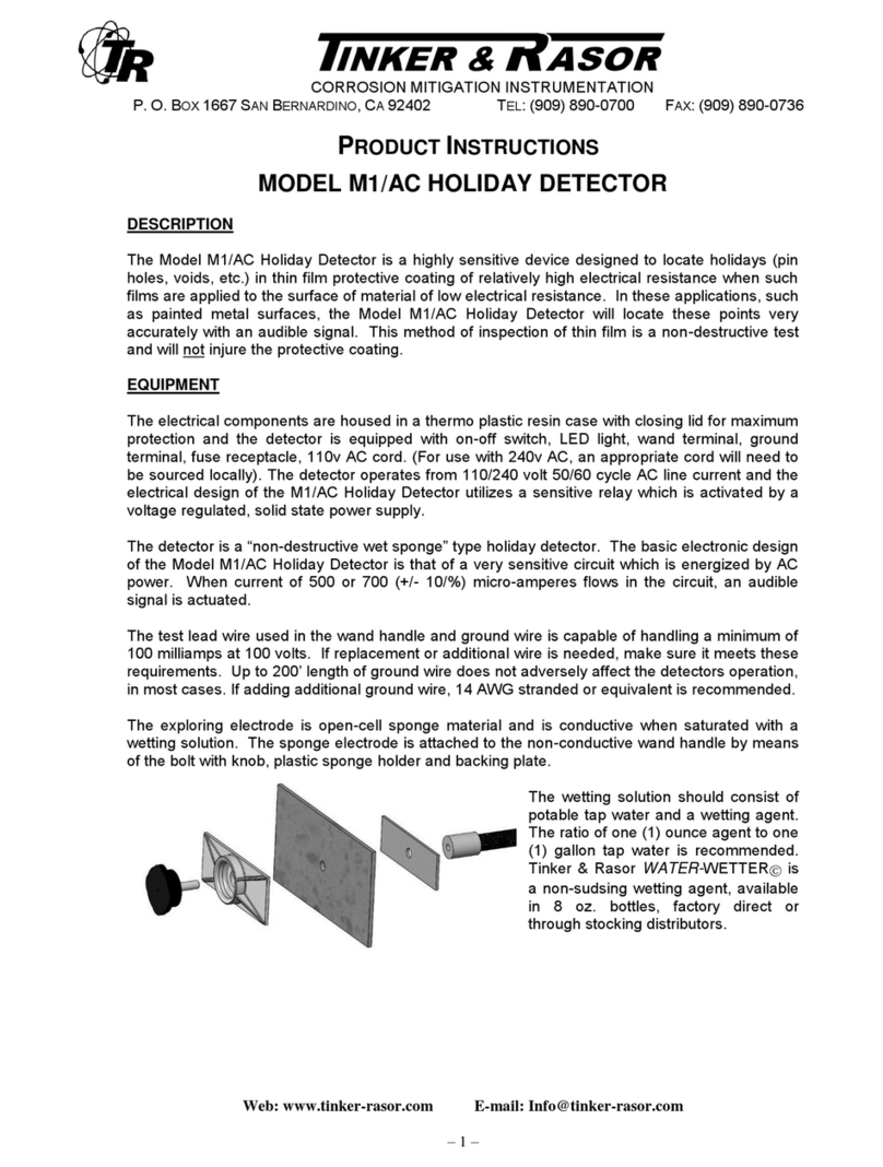 Tinker & Rasor M1/AC Instruction sheet