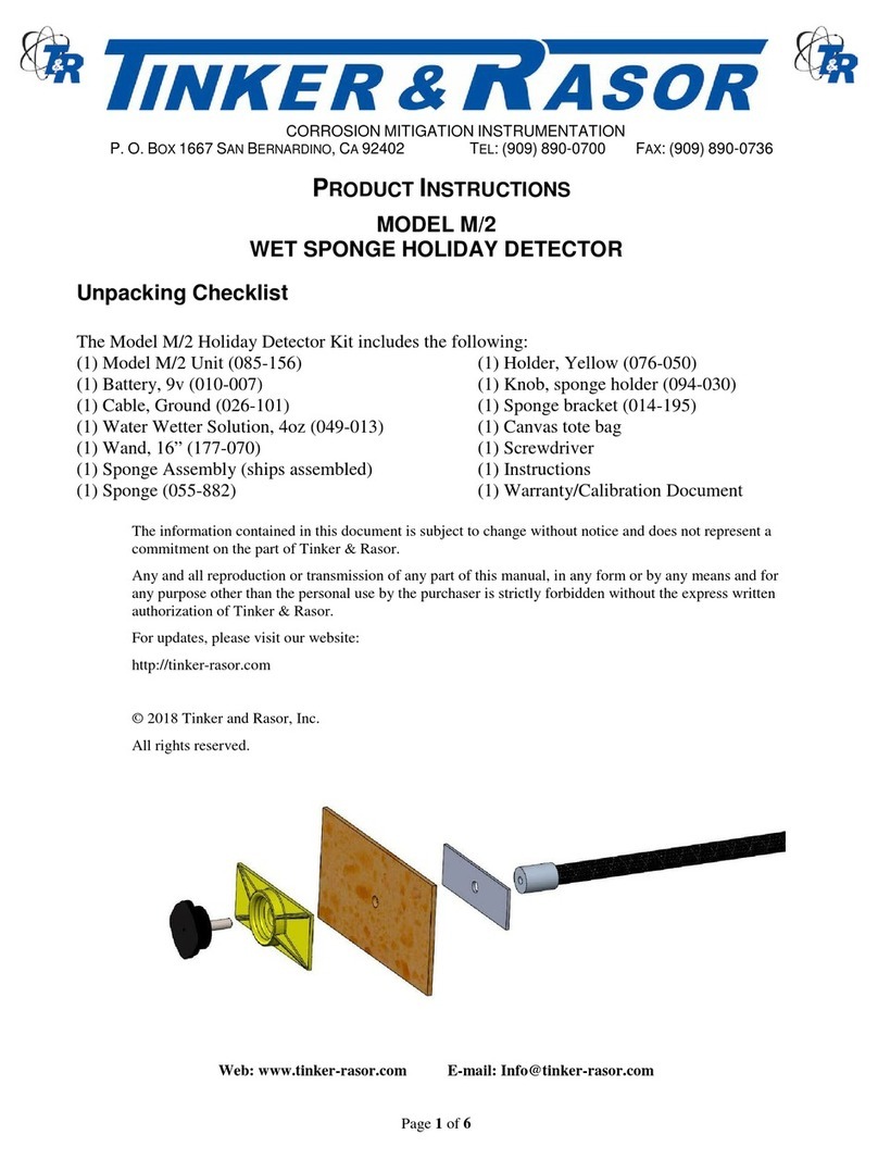 Tinker & Rasor M/2 Product instructions
