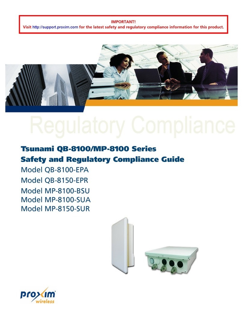 Proxim Tsunami Quickbridge QB-8100-EPA Installation and operating manual