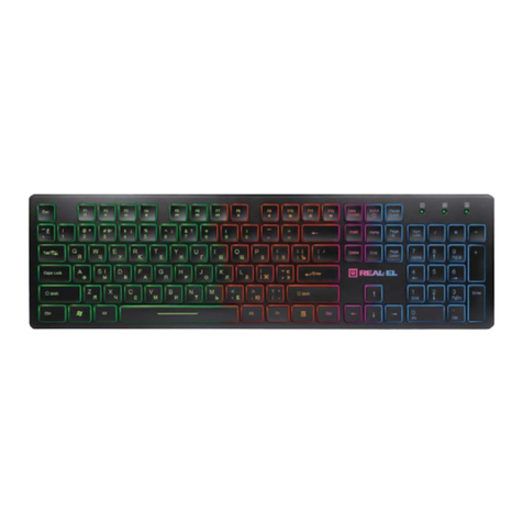 Real-El Comfort 7070 Backlit user manual